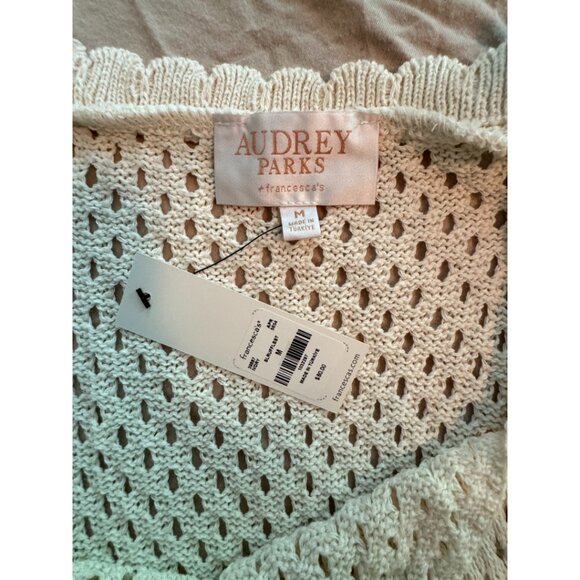 Franchesca's Bess Ruffle Strap Crochet Midi Dress in Cream - Size M - Picture 7 of 8